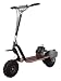 Go-Ped GTR46R Trail Ripper Gas Powered Full Suspension Off-Road Scooter (Sinister Black)