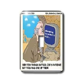 Londons Times Religion Heaven Hell Cartoons - Sometimes Internet Connections Take The Patience Of Job - Light Switch Covers - single toggle switch