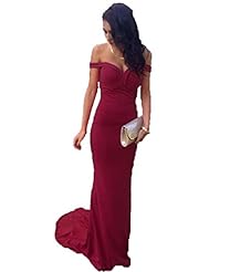 Spandex  Fitted Sweetheart Off the Shoulder Sleeveless  Ball Gown Evening Dress/Prom Dress/Party Dress 