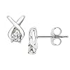 Deals List: 1/10 Carat Diamond 14K White Gold Earrings EDF 103823