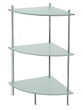 Outline Corner Bathroom Shelf in Polished Chrome