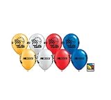 (25) Nascar 11" Latex Balloons in Assorted Colors