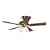 Hunter 25578 The Studio Series 52-Inch Five Walnut/ Medium Oak-Blades-Ceiling Fan, Antique Brass