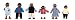 Maxim 6 Pc Family Dolls African American