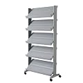 Paperflow Prospektst�nder UNO HxBxT 167,5x85,5x38,5cm aluminium