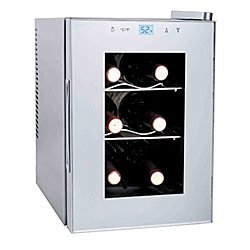 Haier HVTS06BSS Thermoelectric 6-Bottle Wine Cellar with Touch-Screen Control by Haier