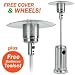 Garden Sun Stainless Steel Patio Heater - 13Kw Patio Heater with FREE Cover and Wheels