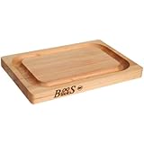 John Boos 209 Chop-N-Slice 12 by 8 by 1-Inch Cutting Board with Deep Juice Groove