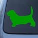 BASSET HOUND - Dog - Vinyl Car Decal Sticker #1489 | Vinyl Color: Green