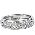 .50CT 14k White Gold Womens Diamond Wedding Anniversary Ring Band (G/H) Color (I1/I2) clarity