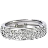 .50CT 14k White Gold Womens Diamond Wedding Anniversary Ring Band (G/H) Color (I1/I2) clarity
