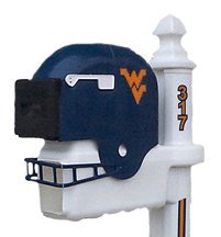 West Virginia Mountaineers Helmet Style Mailbox