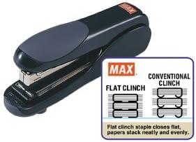 Max Usa Max 30 Sheet Black Desktop - Flat Cinch Stapler (Office Machine / Paper Handling Devices)