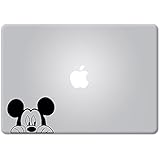 Mickey Mouse Peeking Apple Macbook Decal Vinyl Sticker Apple Mac Air Pro Retina Laptop sticker