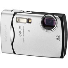 Olympus Stylus 850 SW 8.0MP Waterproof Silver Digital Camera