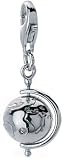 Globe Trotter Sterling Silver Diamond Charm By Hot Diamonds