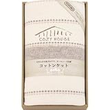 『初盆 粗供養 香典返し 法事引き出物 お返し などに人気の商品』　東洋紡　コジーハウス　綿毛布（毛羽部分）　【掛け紙・包装可】