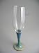 Handmade pottery champagne flutes - jade sky Jason Silverman