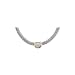 14K Yellow Gold and Sterling Silver 1/2 ct. Diamond Necklace - 18.5''