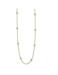 18K Yellow Gold Diamond By The Inch Blank Necklace 18 Inch