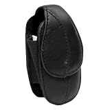 ROOSTER GROUP TH-348-C2 LEATHER FLIP PHONE HOLDER BLACK