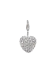SilveRado(tm) VRB303-1 Verado Bling My Heart White Bead / Charm