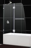 DreamLine SHDR-3348588-01 Aqua LUX Tub Door Clear Glass, Chrome