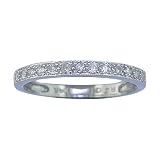 1 5 Ct. Round Cut Diamond Ring Wedding Band in 14K White Gold, Available In Size 4, 5, 6, 7, 8 and...
