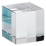 Moser Crystal Clear Square Cube Paperweight