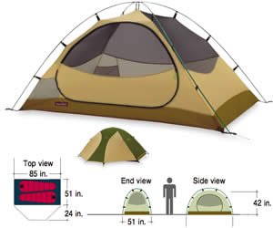 Mont-Bell Thunderdome Tent - 2 Person, 3 Season by Mont-Bell