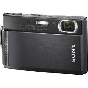 Sony Cybershot DSCT300/B 10.1MP Digital Camera with 5x Optical Zoom with Super Steady Shot (Black)