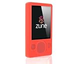 PCMICROSTORE Brand (2nd Generation) Microsoft Zune 80GB Premium Silicone Skin Case with 14 Adjustable Sports Armband - 9 Color Choices - Ver 1.0 Red