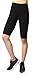 Neonysweets Womens Active Workout Tights Yoga Short Cotton Half Tights Black L