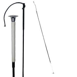 Intrepid International Capped Dressage Whips, White, 39 - Inch