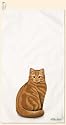 Fiddler's Elbow Orange Tabby CAT Towel