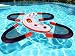 infactory Schwimmende Wasser-Bar mit vier Sesseln