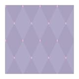 York Wallcoverings Disney Kids DK5974 Harlequin Wallpaper, Purple with Pink Gems