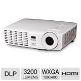 Vivitek D538W-3D 3200 Lumen WXGA HDMI 120 Hz 2D to 3D Portable DLP Projector