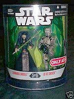Star Wars Saga 2008 Exclusive Order 66 Action Figure 2-Pack Luminara Unduli & AT-RT Driver