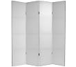 Simple Inexpensive Low Cost Best Price Room Divider - 6 ft. Tall 6 Panel White Canvas DIY Folding Floor Privacy Screen