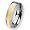 14k Gold Inlaid Polished Titanium Ring (6.0 mm) With Wood Box - Size 6.0
