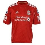 adidas Liverpool Home PL Junior Shirt 2010 2012 Light Scarlet 9-10/28-30