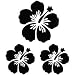Hibiscus Flowers Sign - Plant Decal Vinyl Car Wall Laptop Cellphone Sticker