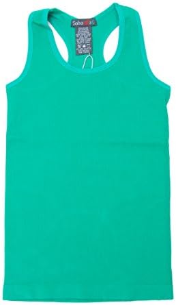 Emma's Mode Kids Fitted Solid Racer Back Tank Top SK-RT03-Mint