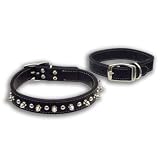 Circle T Spiked Tanned Collars- Single Row