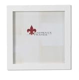 Lawrence Frames White Wood Picture Frame, Gallery Collection, 5 by 5-Inch