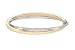 14K Yellow and White Gold Bangle Bracelet