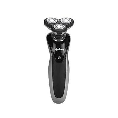 Lifelong Flexible 3-head Wet and Dry Electric Shaver for Men (Grey)