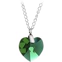Austrian Crystal Heart May Birthstone Necklace
