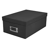 Photo and Video Box in Black with Chrome Tag - Set of 4